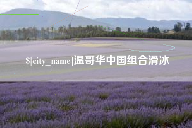 义乌温哥华中国组合滑冰