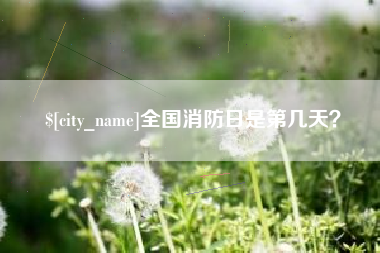 义乌全国消防日是第几天？