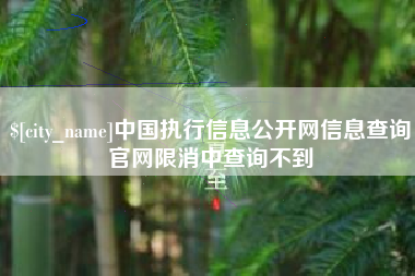 义乌中国执行信息公开网信息查询官网限消中查询不到