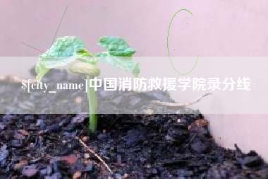 义乌中国消防救援学院录分线
