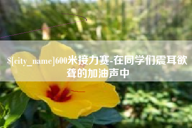 义乌600米接力赛-在同学们震耳欲聋的加油声中