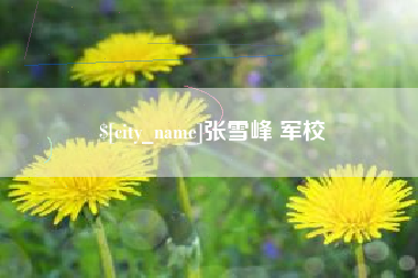 义乌张雪峰 军校