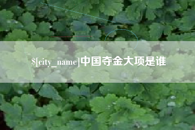 义乌中国夺金大项是谁