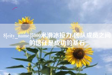 义乌5000米滑冰接力-团队成员之间的信任是成功的基石