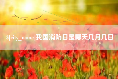 义乌我国消防日是哪天几月几日