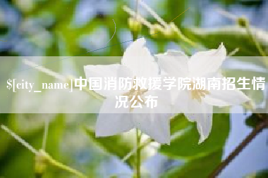 义乌中国消防救援学院湖南招生情况公布