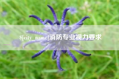 义乌消防专业视力要求