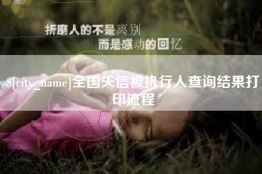 义乌全国失信被执行人查询结果打印流程