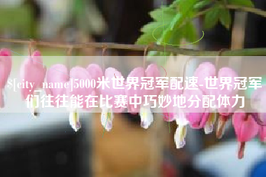 义乌5000米世界冠军配速-世界冠军们往往能在比赛中巧妙地分配体力