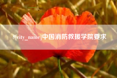 义乌中国消防救援学院要求