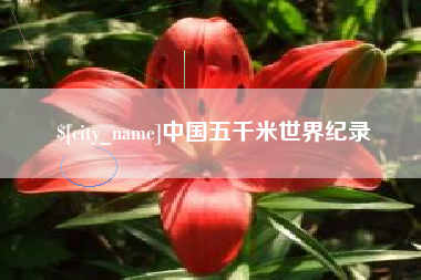 义乌中国五千米世界纪录