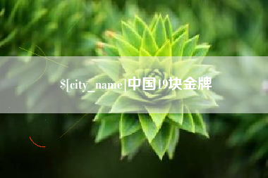 义乌中国19块金牌