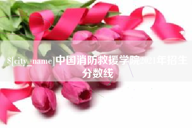 义乌中国消防救援学院2021年招生分数线